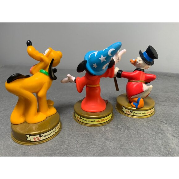 Vintage Disney Mikey Mouse Donald Duck Pluto 100 Years of Magic Figurines Set - Picture 6 of 11